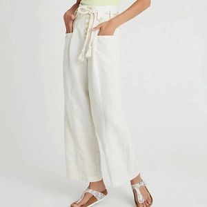 Anthropologie Maeve Sammie Stripe Paperbag Pants